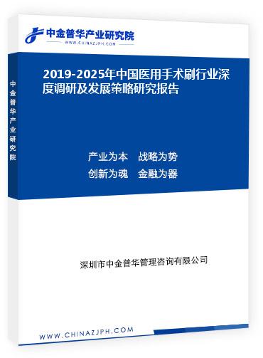 2019-2025年中國醫(yī)用手術刷行業(yè)深度調(diào)研及發(fā)展策略研究報告
