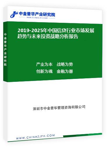 2019-2025年中國信貸行業(yè)市場發(fā)展趨勢與未來投資戰(zhàn)略分析報(bào)告